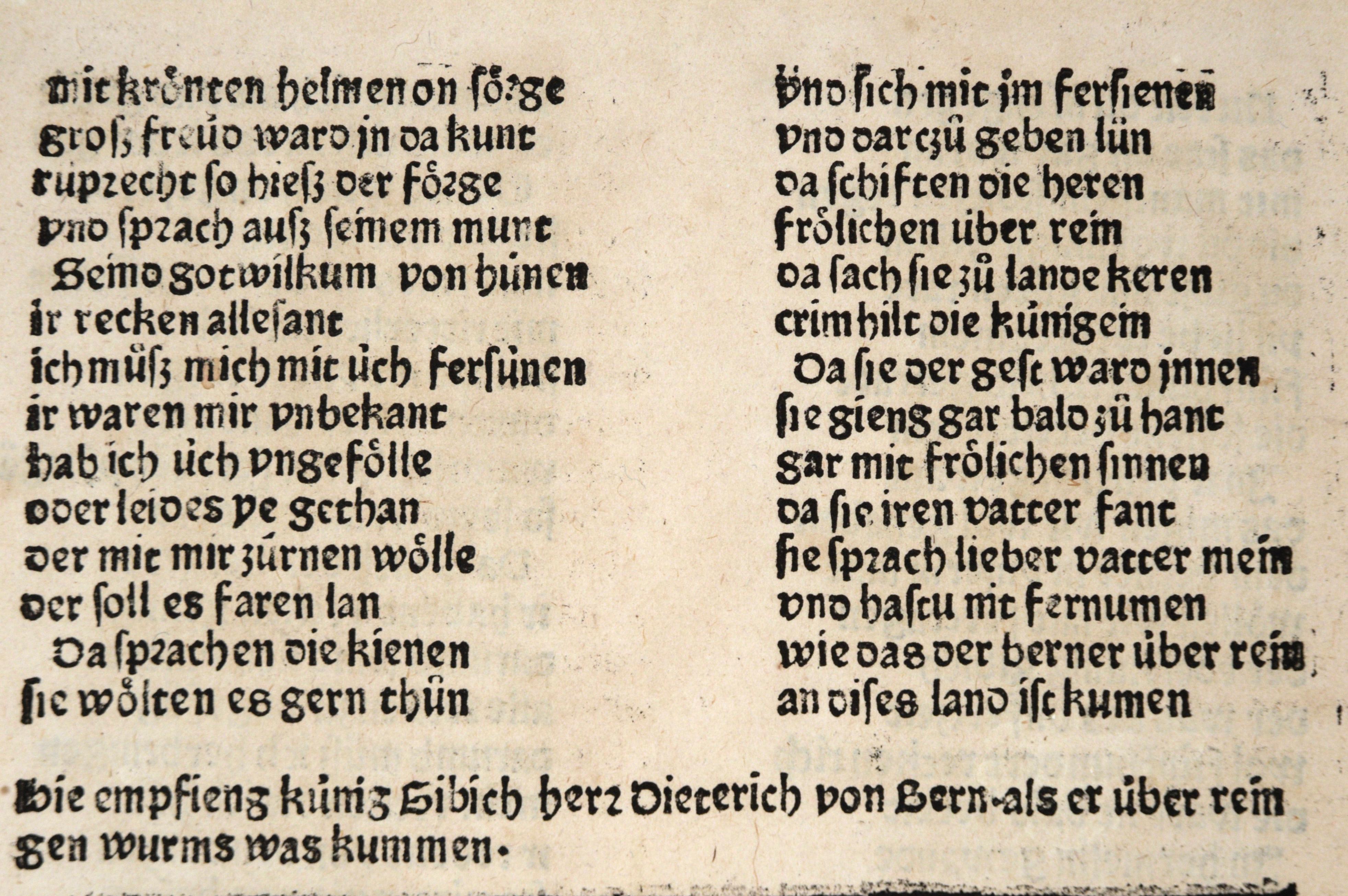 Originalflugblatt aus Johann Prüss' 1479 gedrucktem 