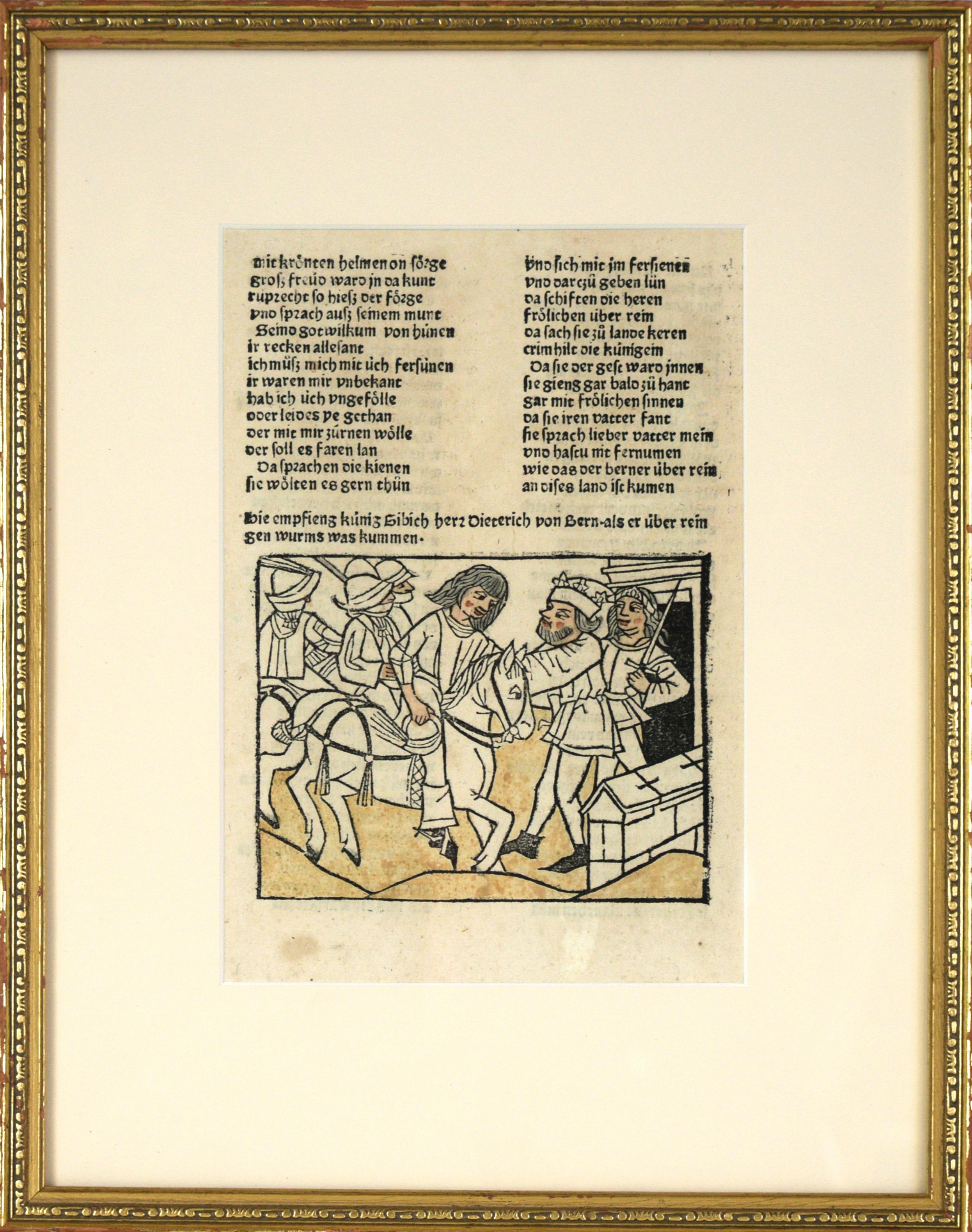 Wolfdietrich - Folleto original de Das Heldenbuch de Johann Prüss