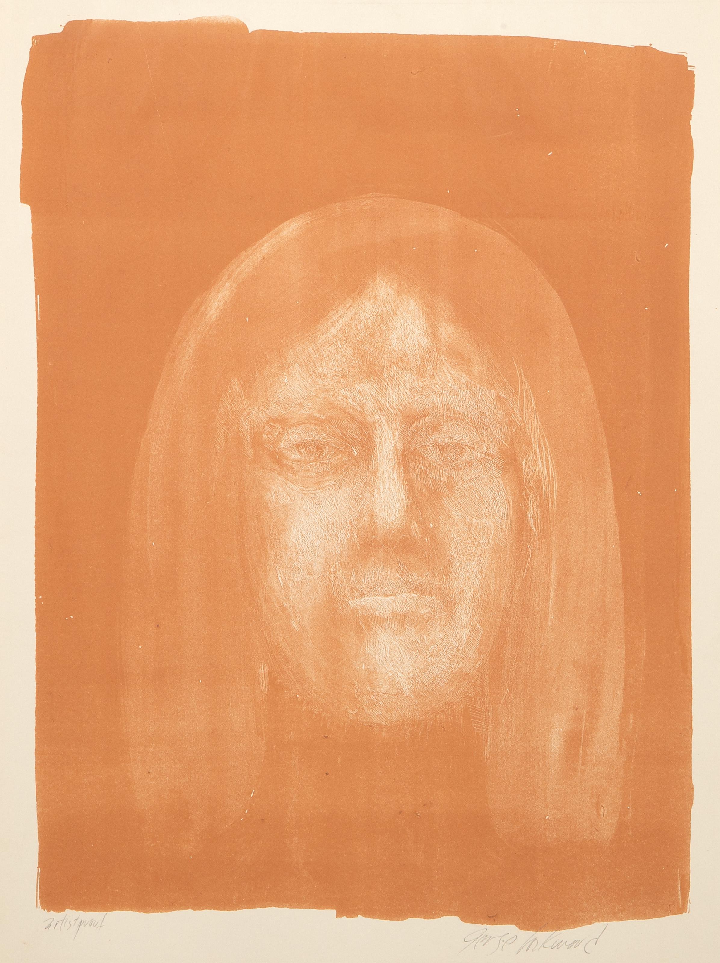  George Lockwood, americano (1929-1969) -  Donna, Anno: circa 1963, Medium: Litografia, firmata e numerata a matita, Edizione: AP, Dimensioni immagine: 15,75 x 11,5 pollici, Dimensioni: 20 x 13 pollici (50,8 x 33,02 cm) 
