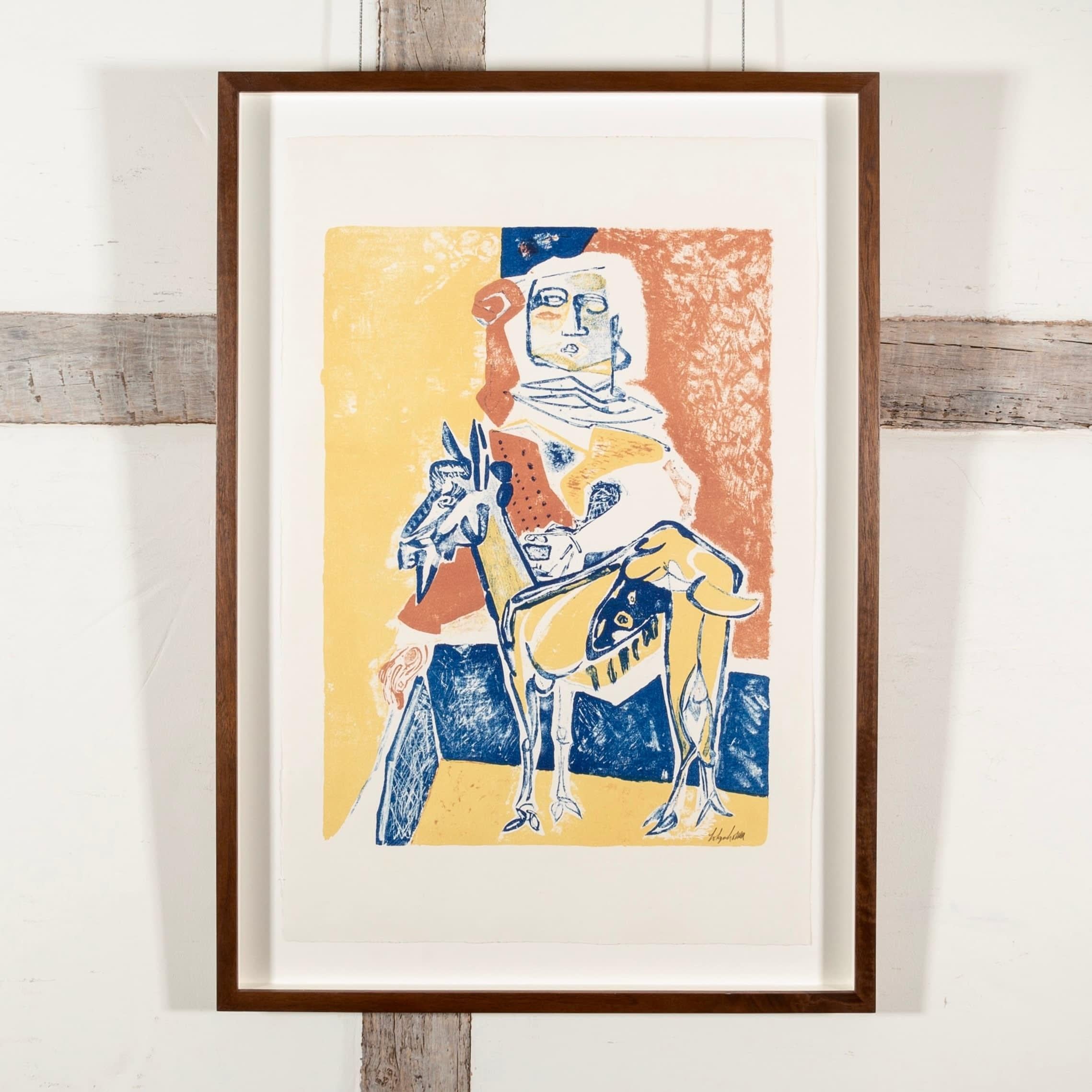 Frau auf Ziege von Robert Colquhoun im Angebot 1