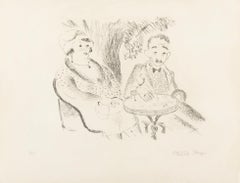 Donna con il marito in giardino di Stella Steyn, 1929 circa