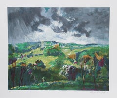 Woodstock, Modern Lithograph by Lloyd Lozes Goff