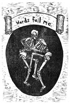 Words Fail Me, Woodblock Print by Daniel Duford, 2013