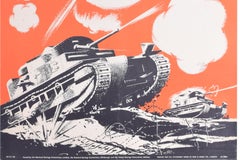 WW2 Tanks original vintage poster for National Savings