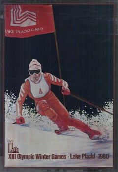 Vintage XIII Olympic Winter Games 1980- Foil Print
