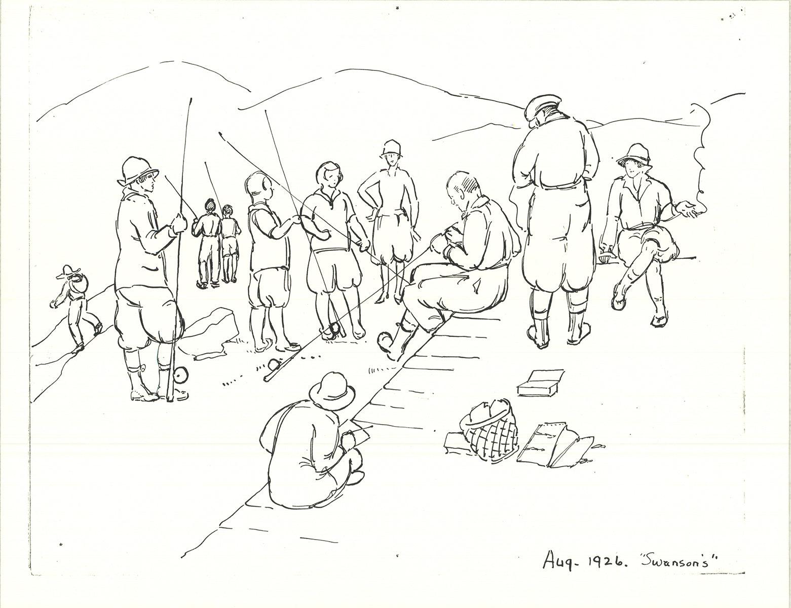 YB Robinson 'Swansons' 1926 - Print by Unknown