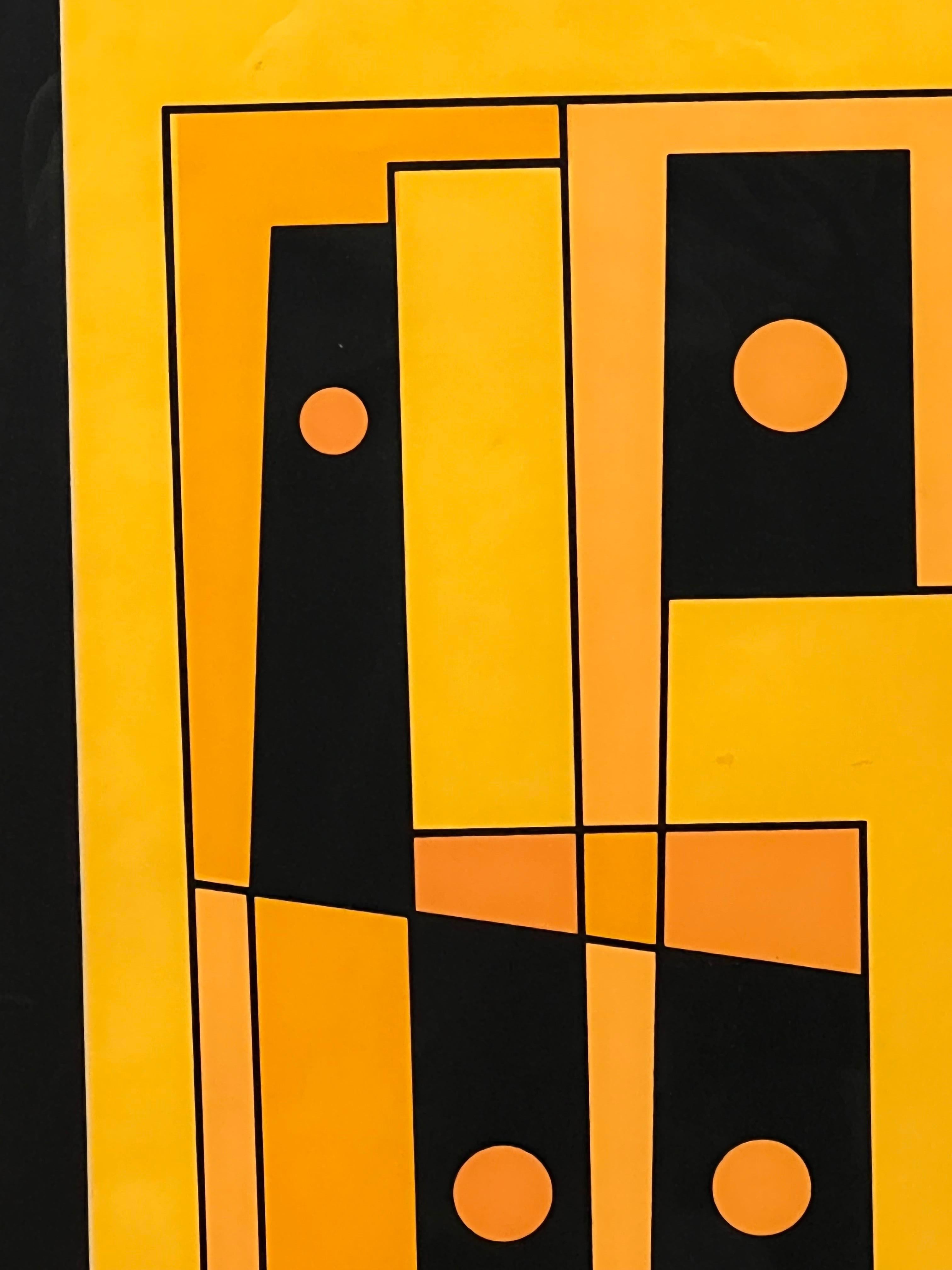Yellow Abstract by Romo from the Romo Collection 2