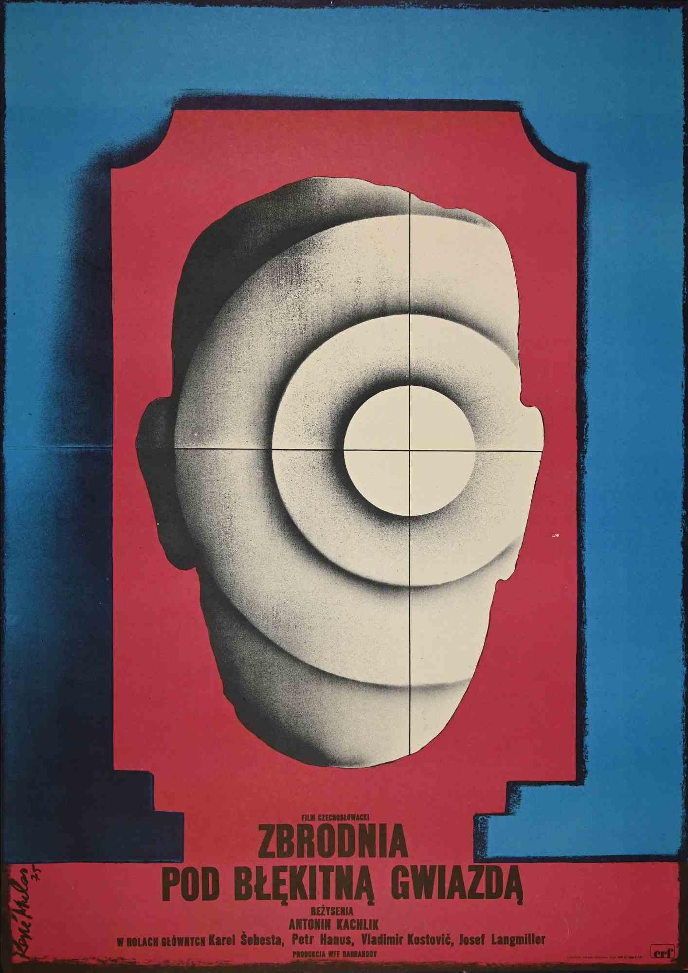 Zbrodnia Pod Blekitna Gwiazda - Vintage Poster - 1975