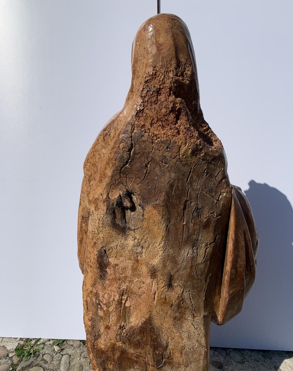 Escultura italiana de madera tallada del siglo XVI - San Roberto - Dorado Pintado en venta 12