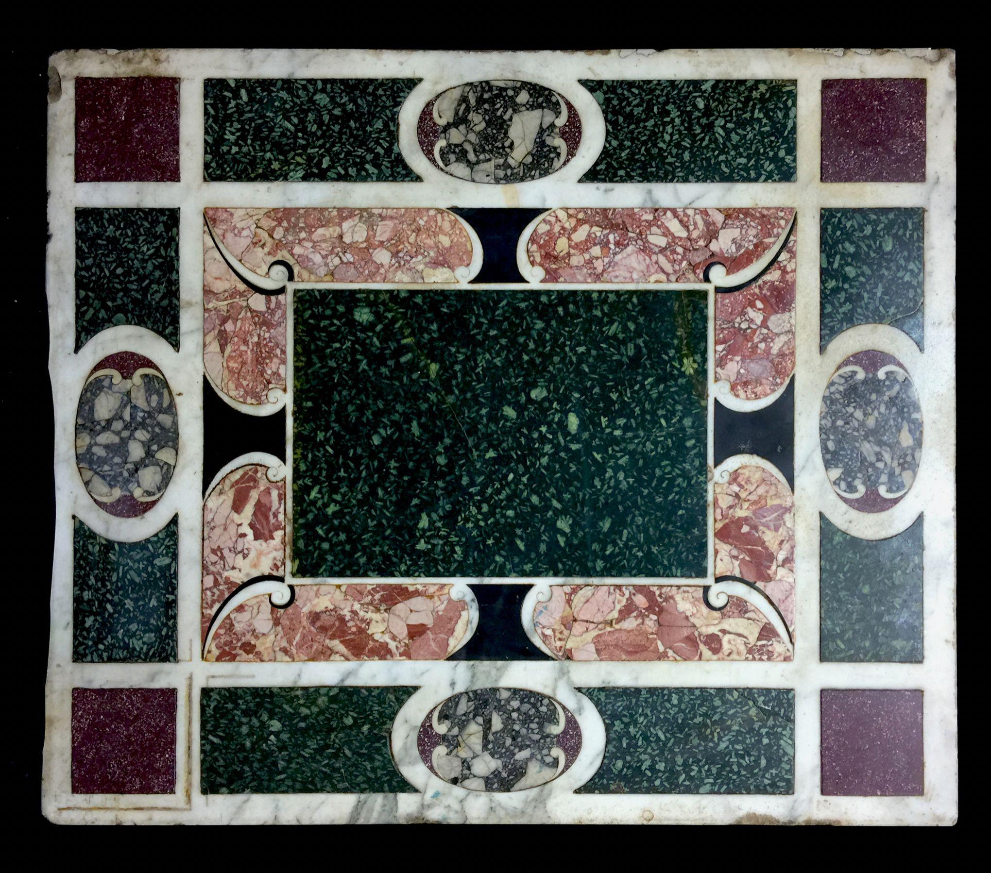 16th Century Italian Pietra Dura Multicolor Panel Table Top - Art by Unknown