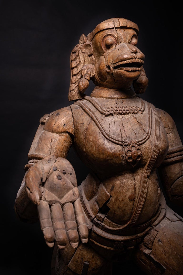 The monkey-headed god Hanuman (meaning: “strong man with a broken jaw”) is immensely worshipped by the Hindu population. Although his image can be found in temples all over India, he is especially popular in India's northern and central regions.
