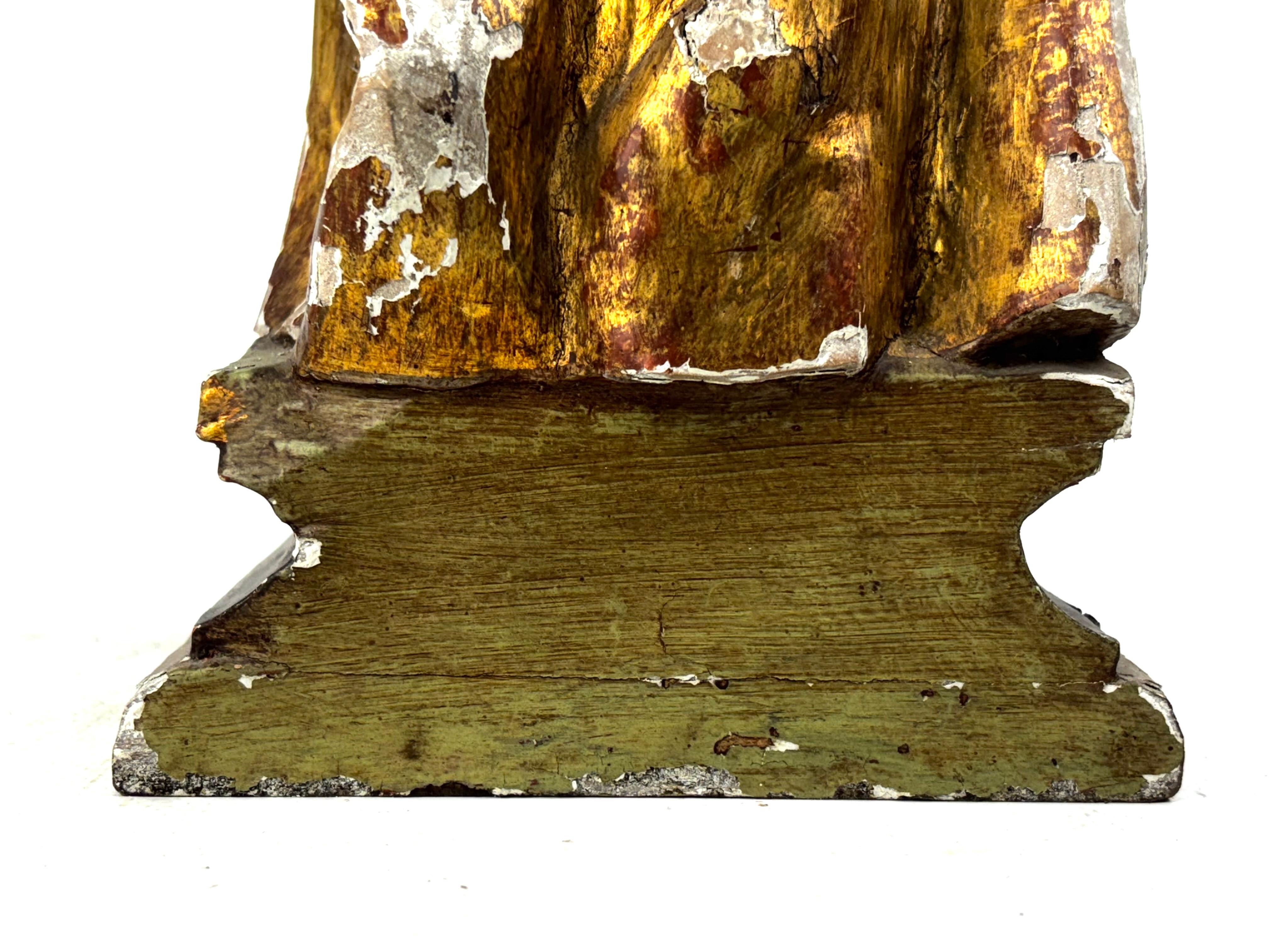 18th Century Catalan Polychrome Wood Figure of the Christ Child For Sale 7