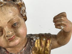 Catalan Polychrome Wood Figure of the Christ Child