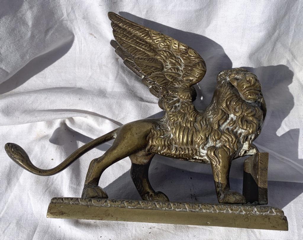 19-20th century Italian bronze sculpture - St Mark Lion - Venice Napoleon III 3