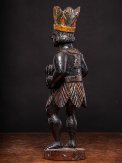 19th C Counter top Cigarstore Northern American Indian statue, Unknown artist
