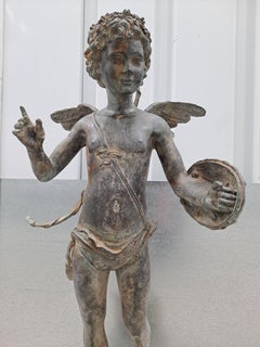 19th century  Bronze Sculpture of Cupid After Pierre Chenet