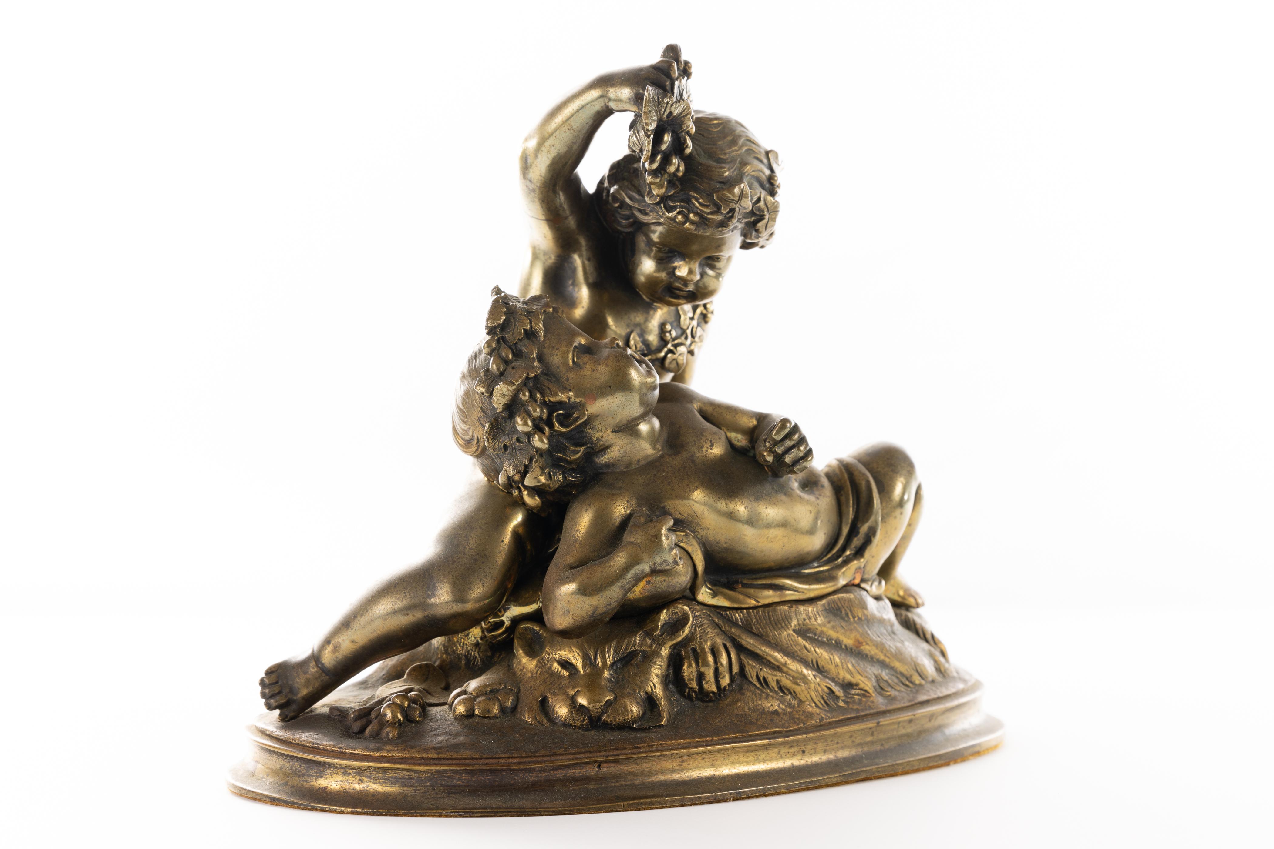 Französische Bacchantische Bronze des 19. Jahrhunderts  im Angebot 5