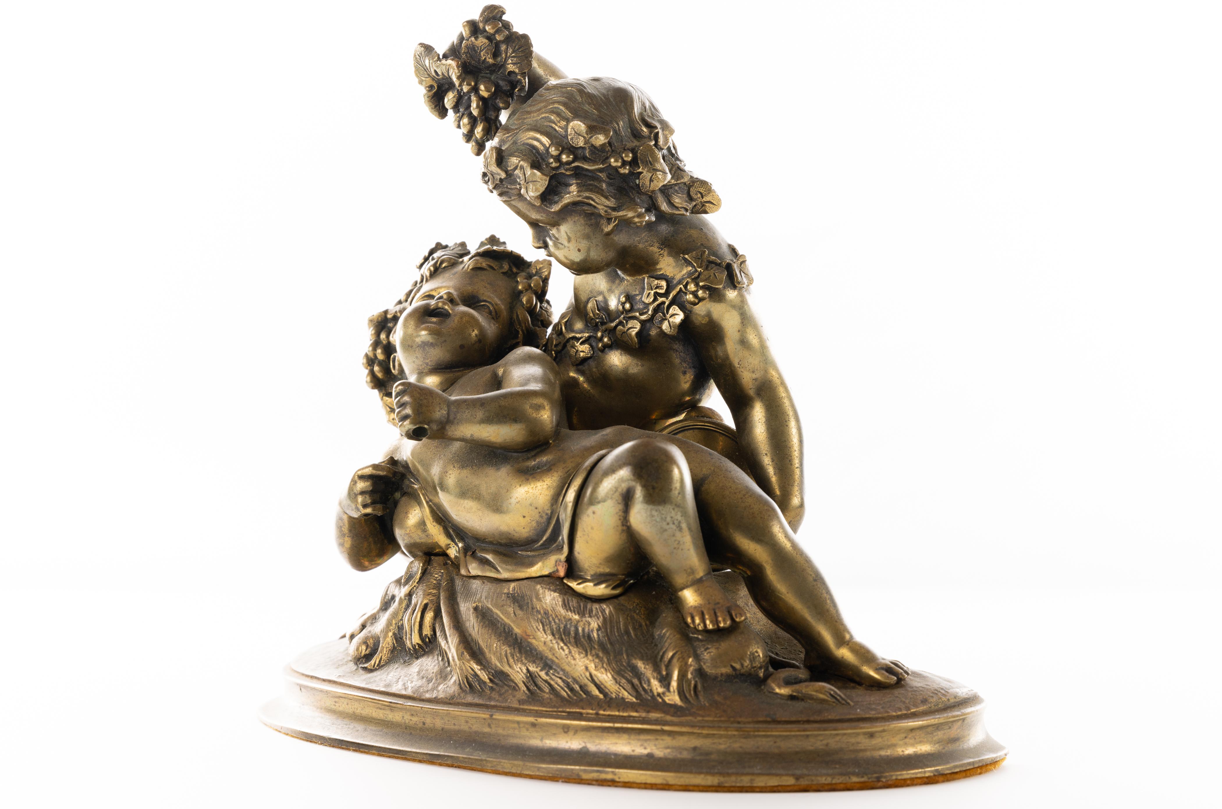 Französische Bacchantische Bronze des 19. Jahrhunderts  im Angebot 6
