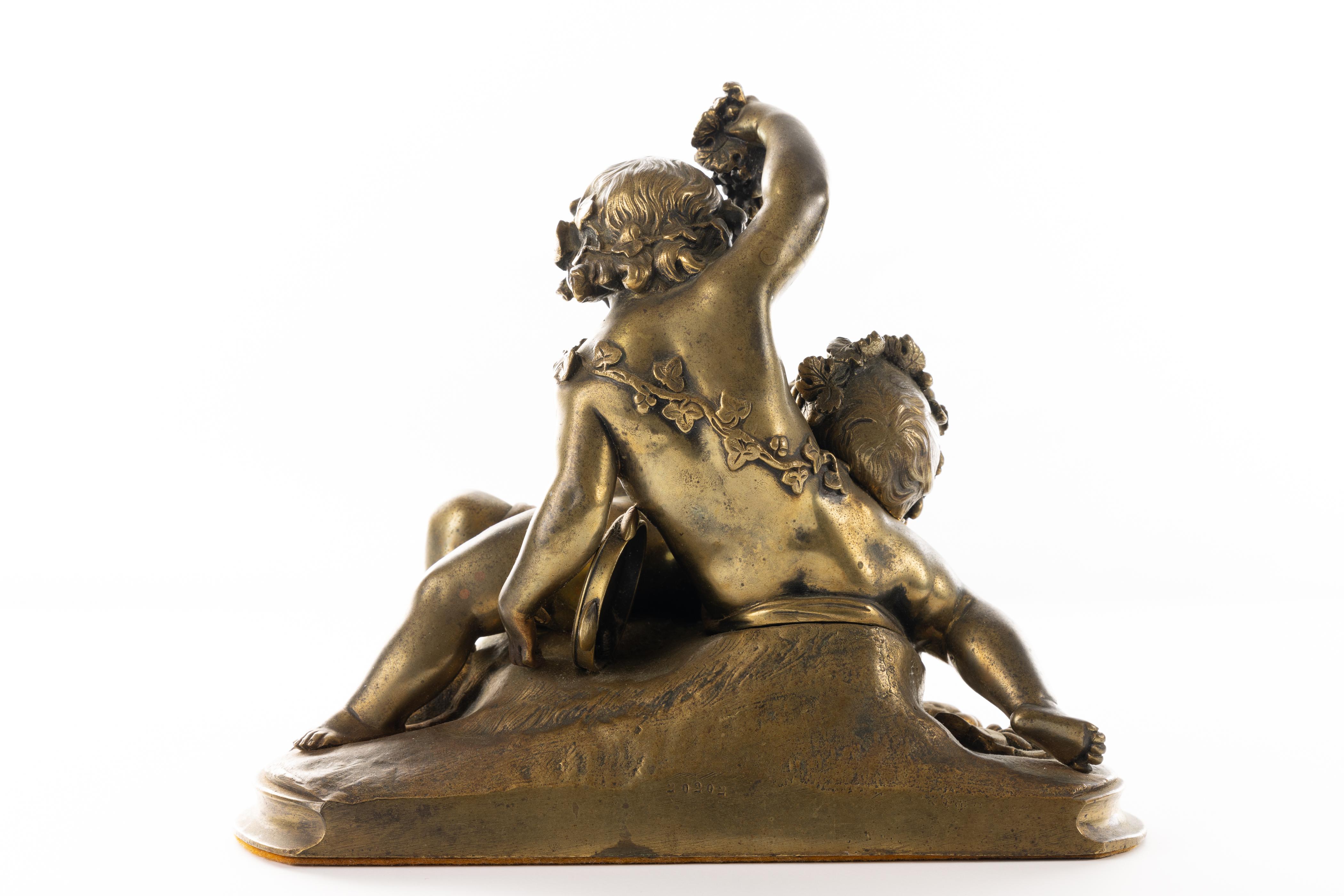 Französische Bacchantische Bronze des 19. Jahrhunderts  im Angebot 7