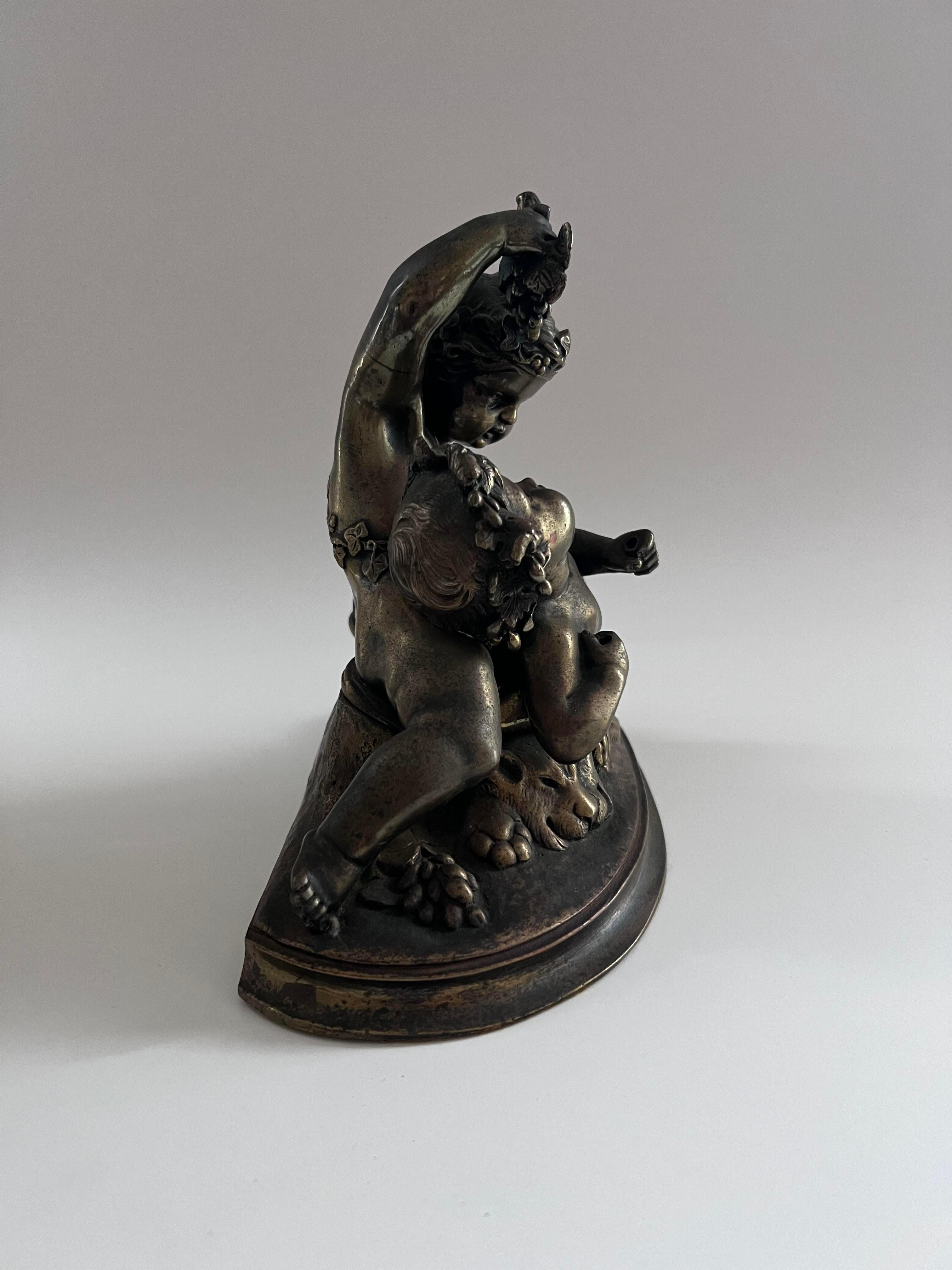 Französische Bacchantische Bronze des 19. Jahrhunderts  im Angebot 2