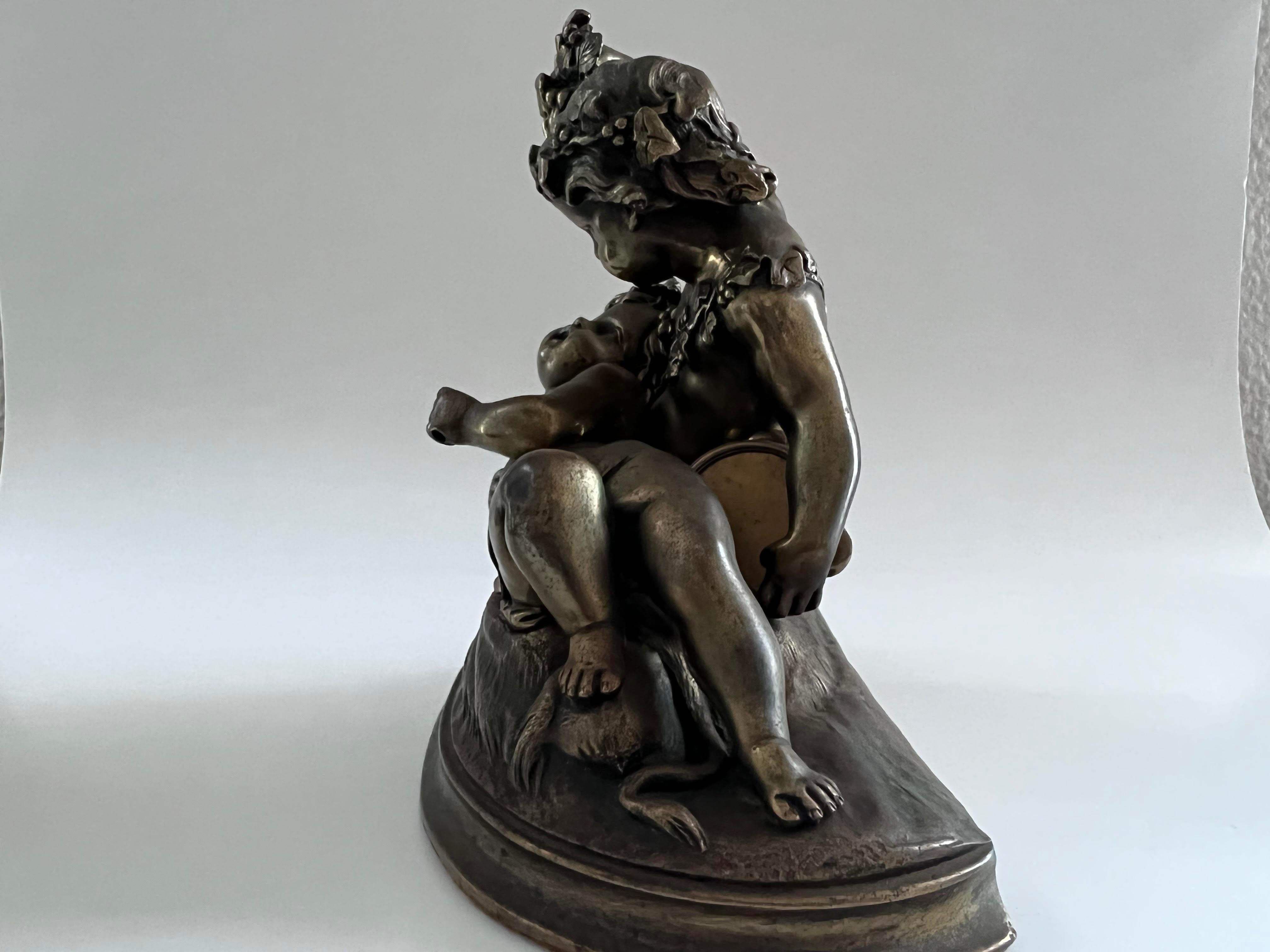 19th Century French Bacchanalian Bronze  For Sale 2