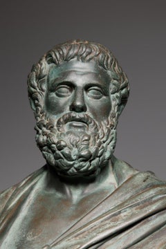 Figura Grand Tour del XIX secolo di Sofocle dopo l'antico, F. Barbidienne