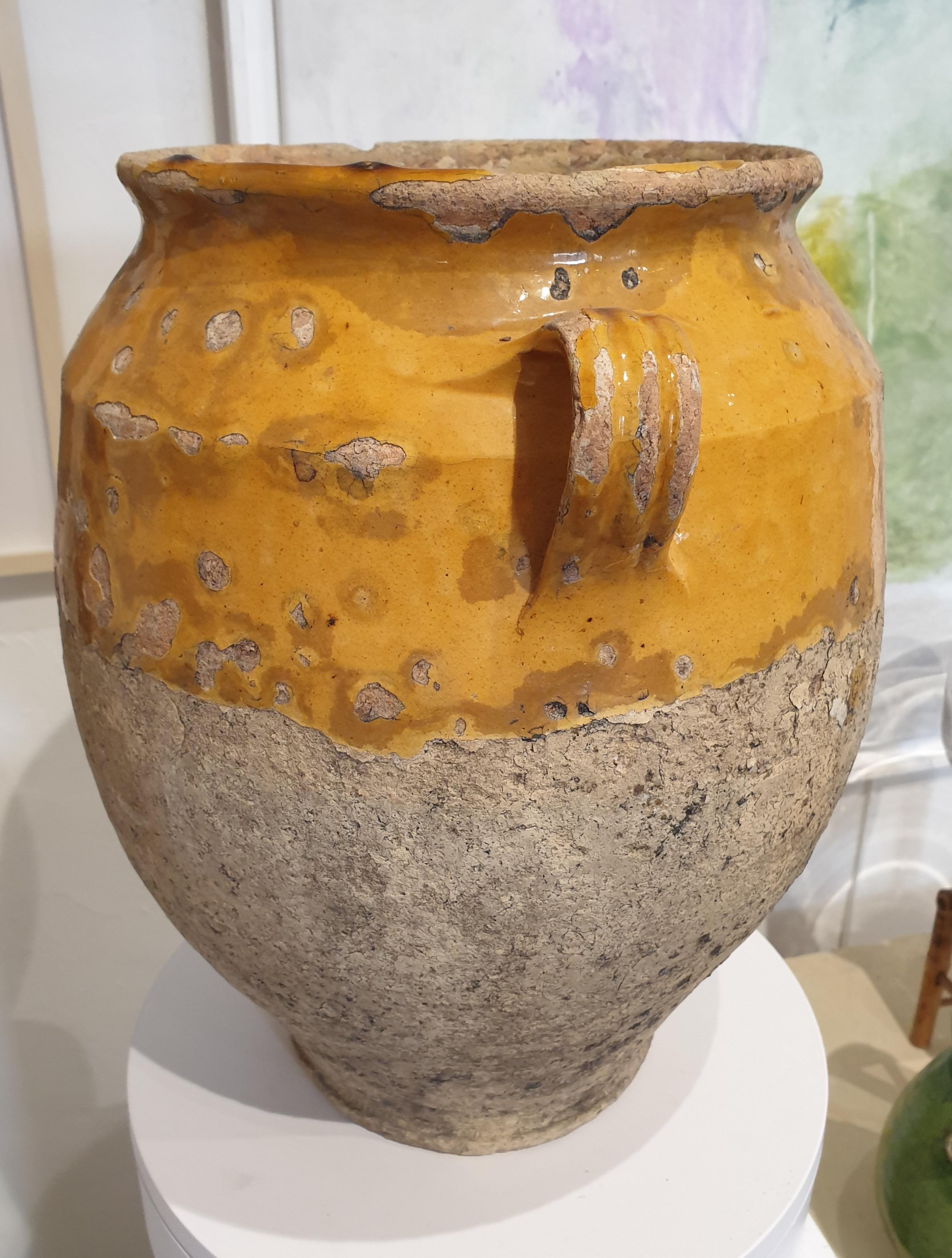 19th Century Honey Glazed Provençal Confit Jar. 8