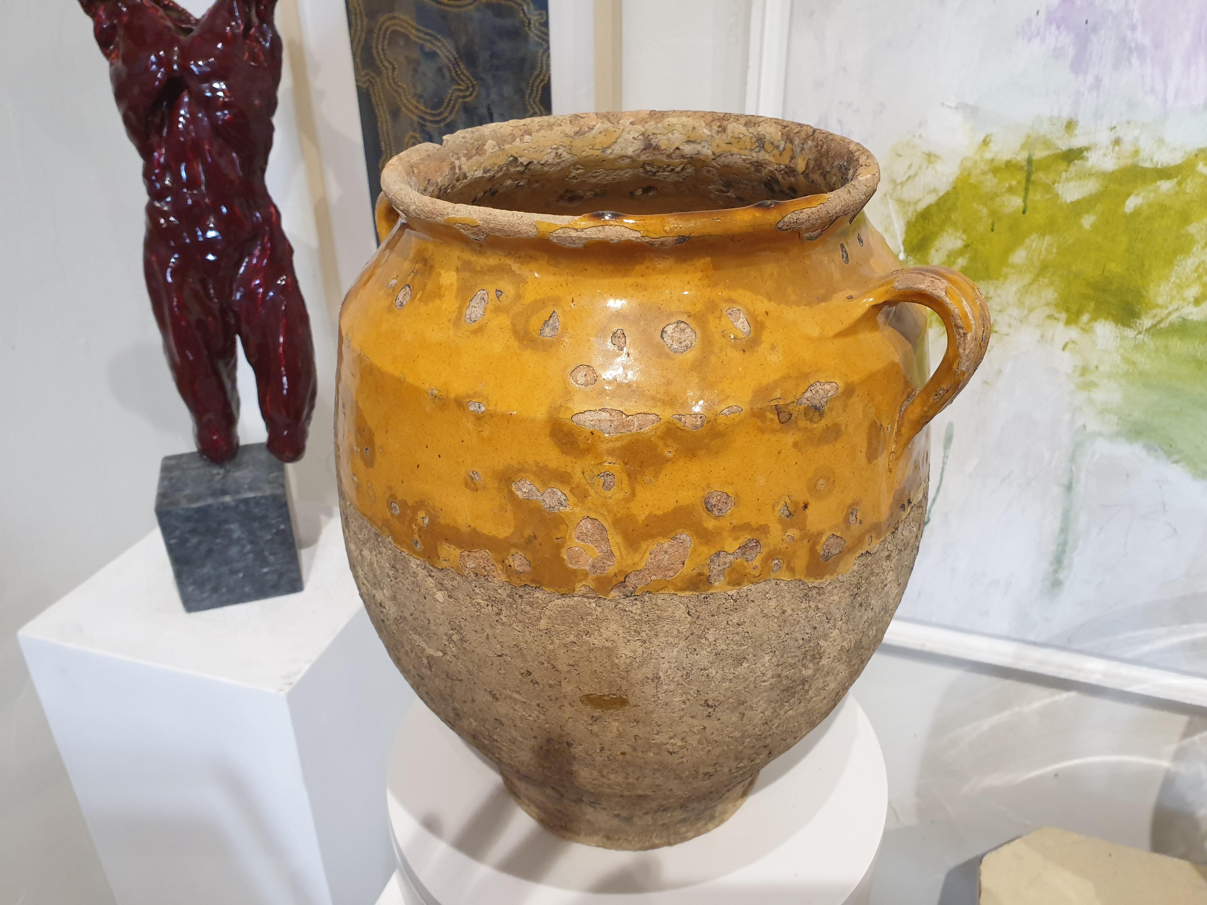 19th Century Honey Glazed Provençal Confit Jar. 13