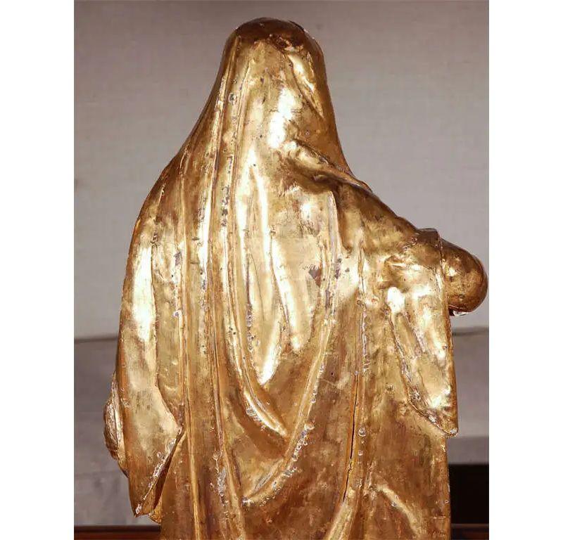 19th Century, Robed, Italian Giltwood Figures For Sale 5
