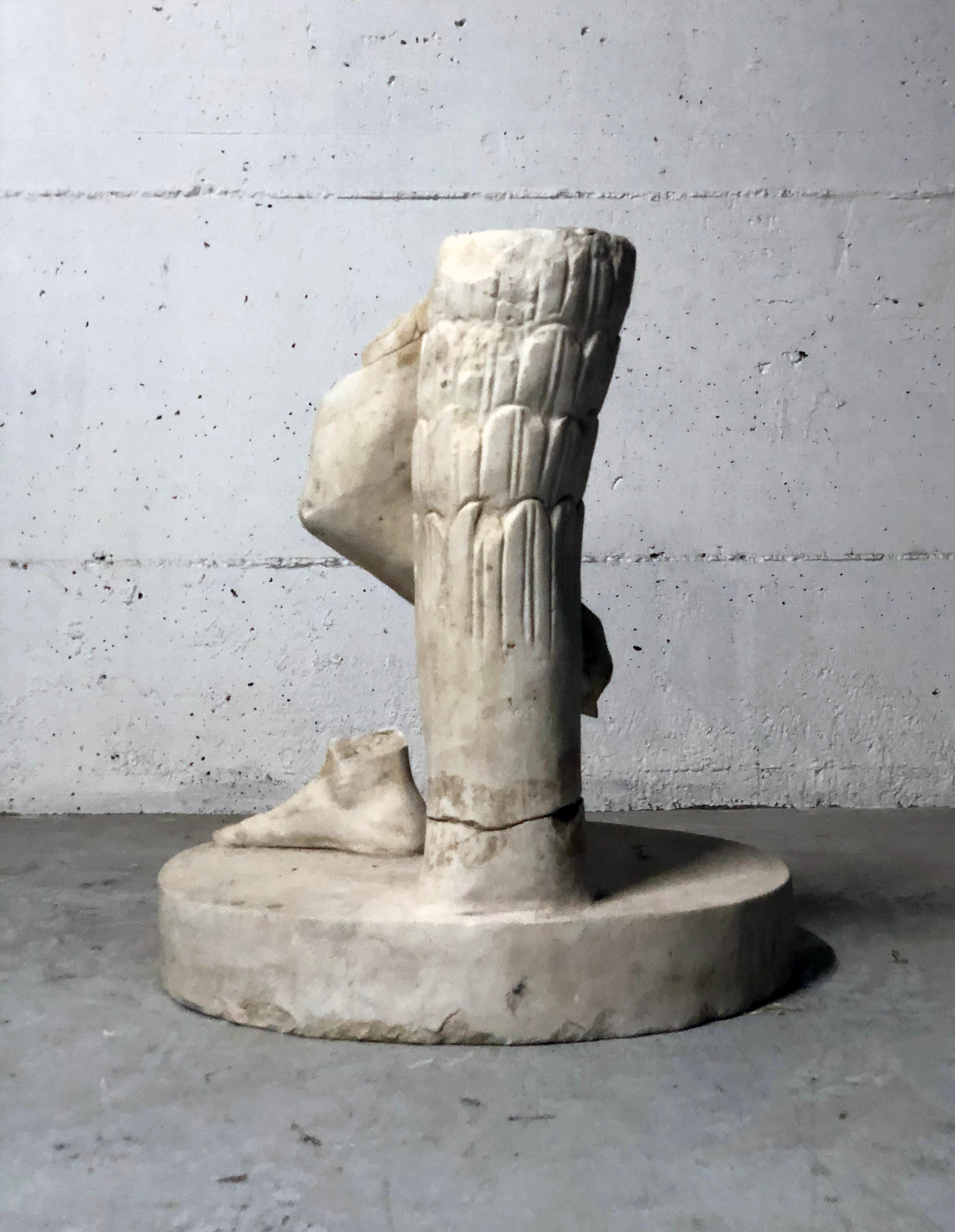 greek sculpture feet