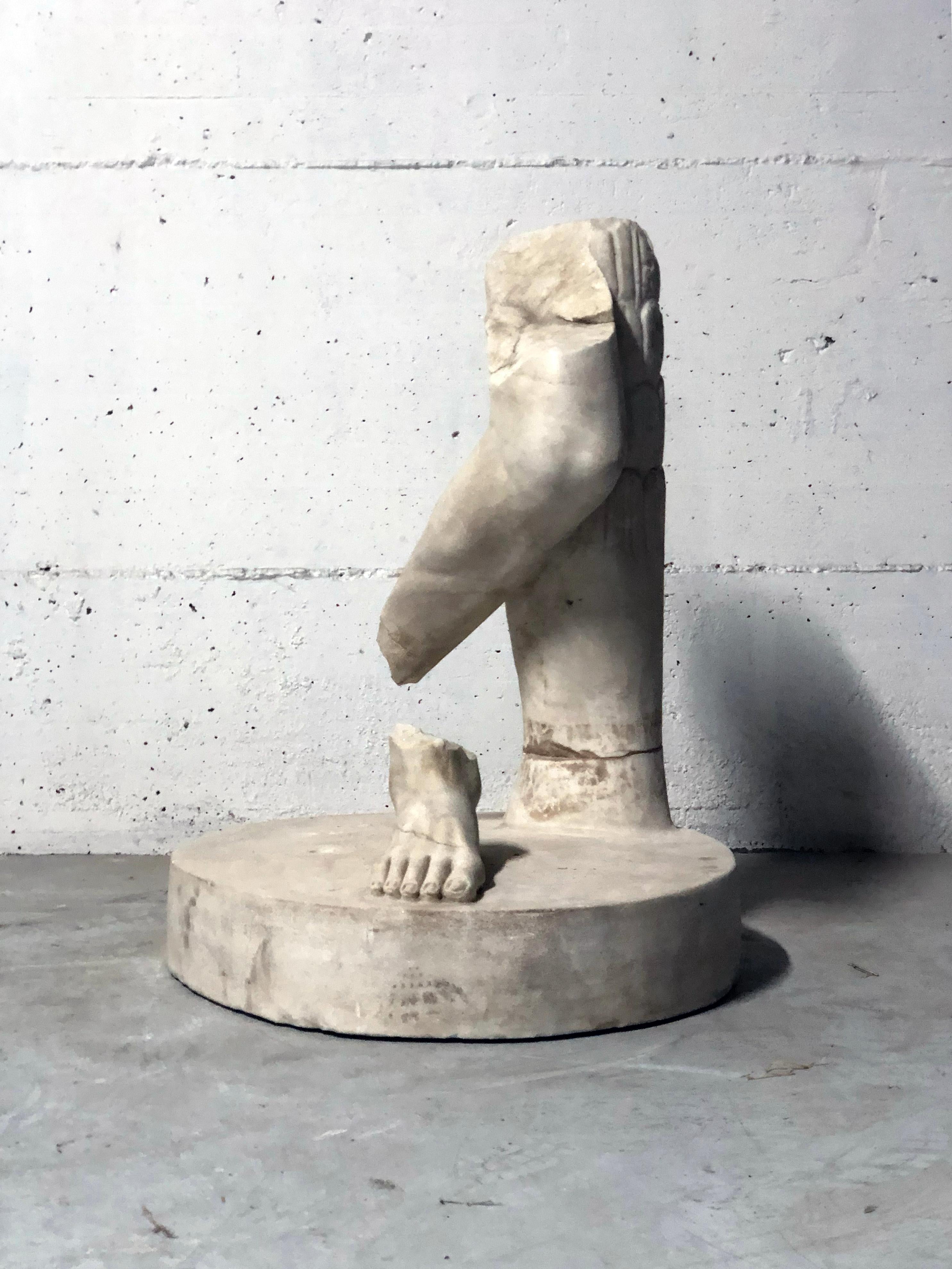 roman statue feet