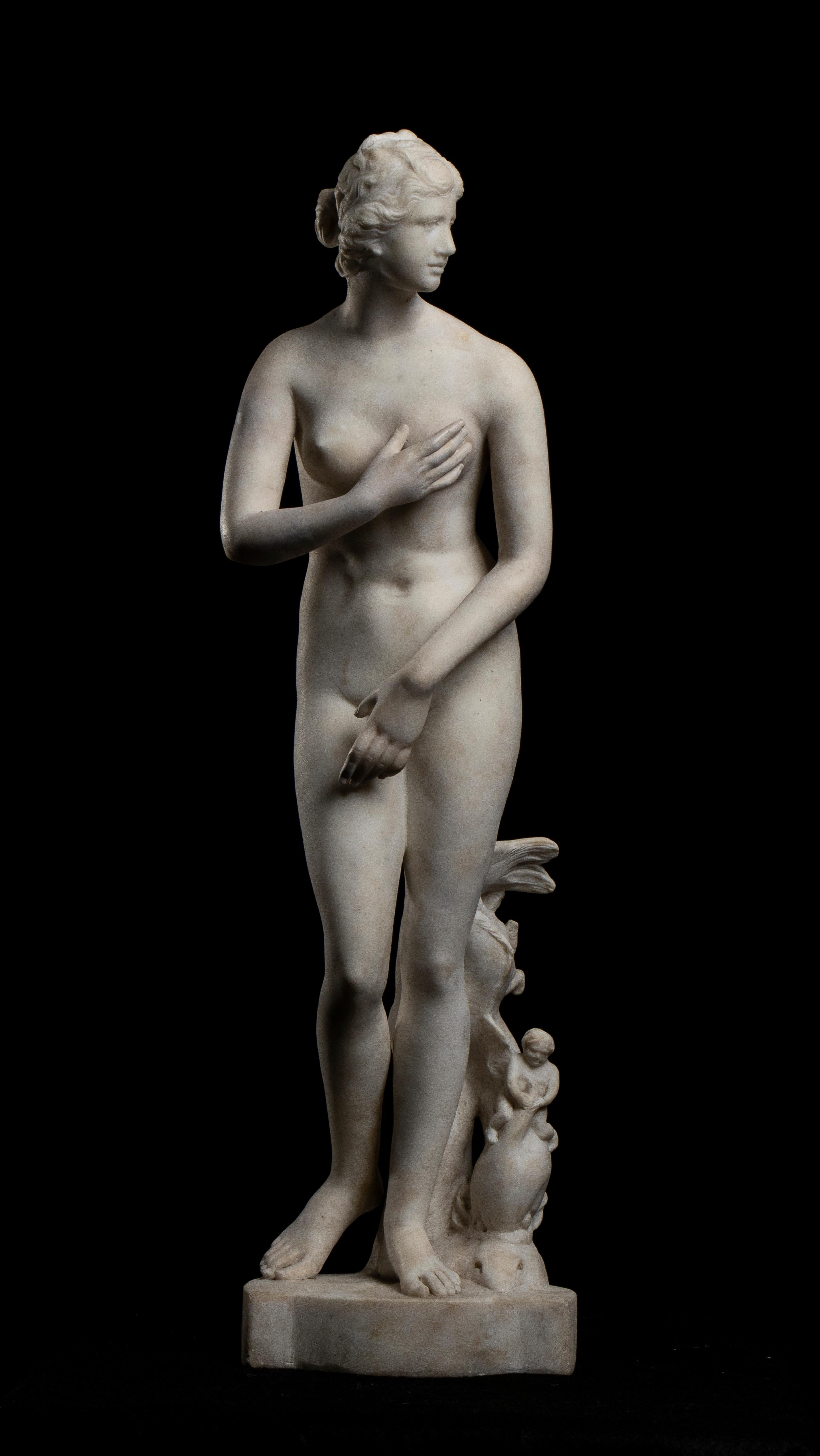 19th White Marble Sculpture of Venus De Medici Grand Tour Style Italian