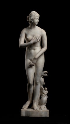 19th White Marble Sculpture of Venus De Medici Grand Tour Style Italian