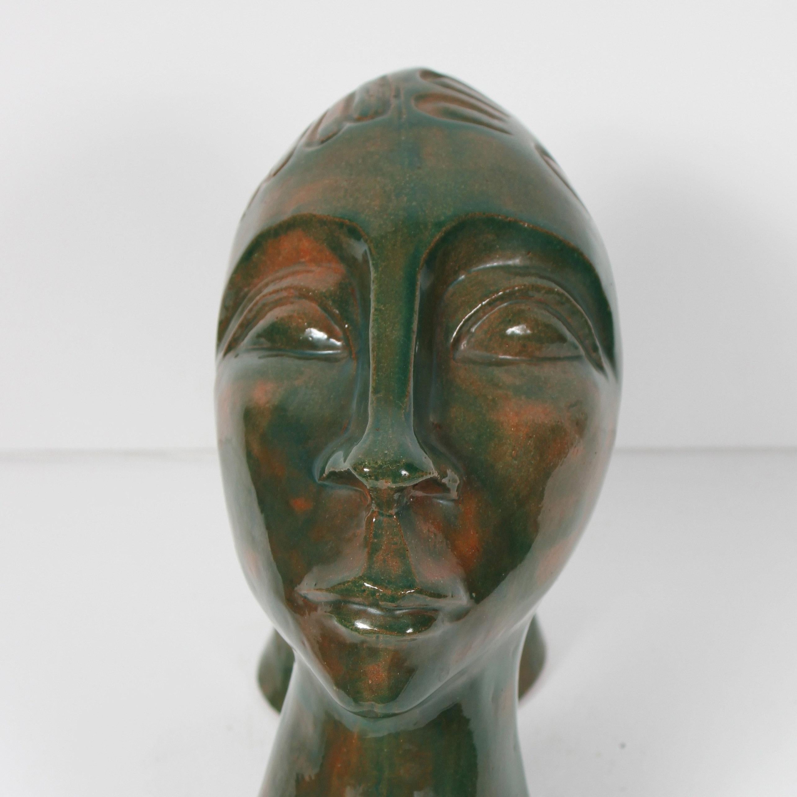 20th Century Ceramic Portrait Sculpture For Sale 1