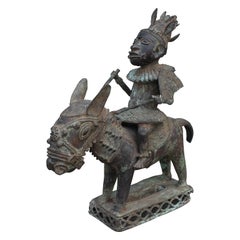 20th Century Foumban Cameroon Bronze African Sculpture