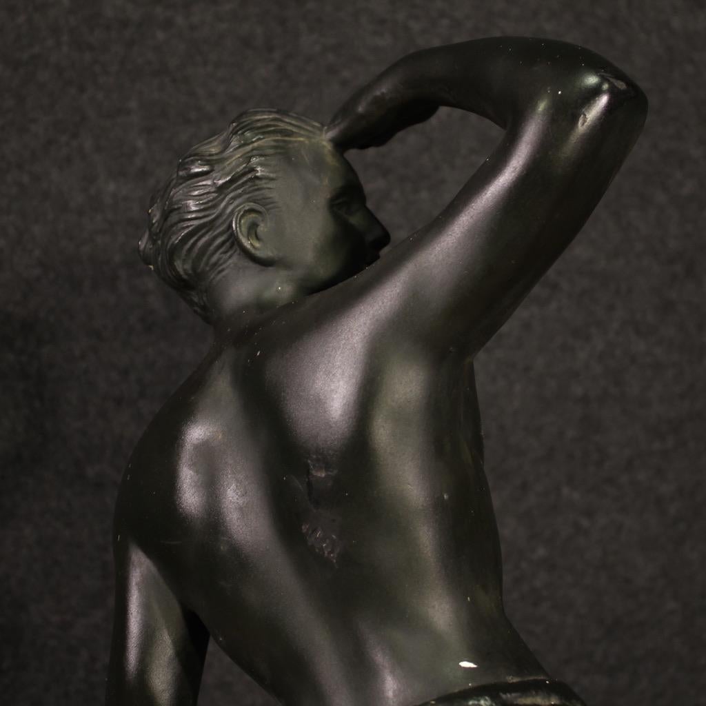 sculpture de marin en plâtre du 20e siècle, style Art déco français, 1940 en vente 1