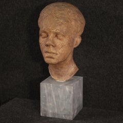 italienische Portrait-Skulptur aus Terrakotta, 20. Jahrhundert, 1960