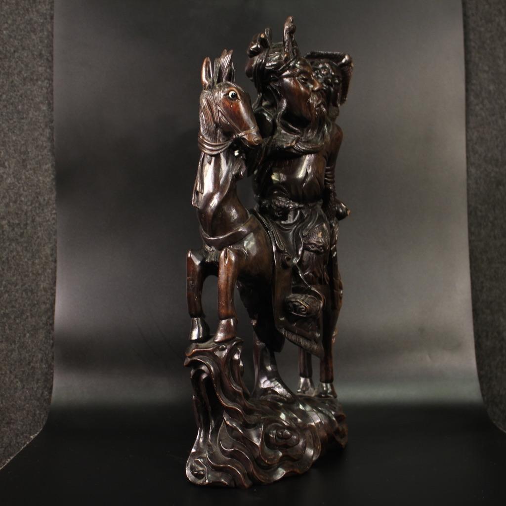 20th Century Wood Oriental Sculpture, 1940 in vendita 1