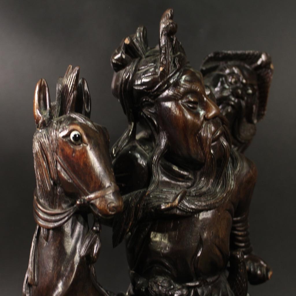 20th Century Wood Oriental Sculpture, 1940 in vendita 2