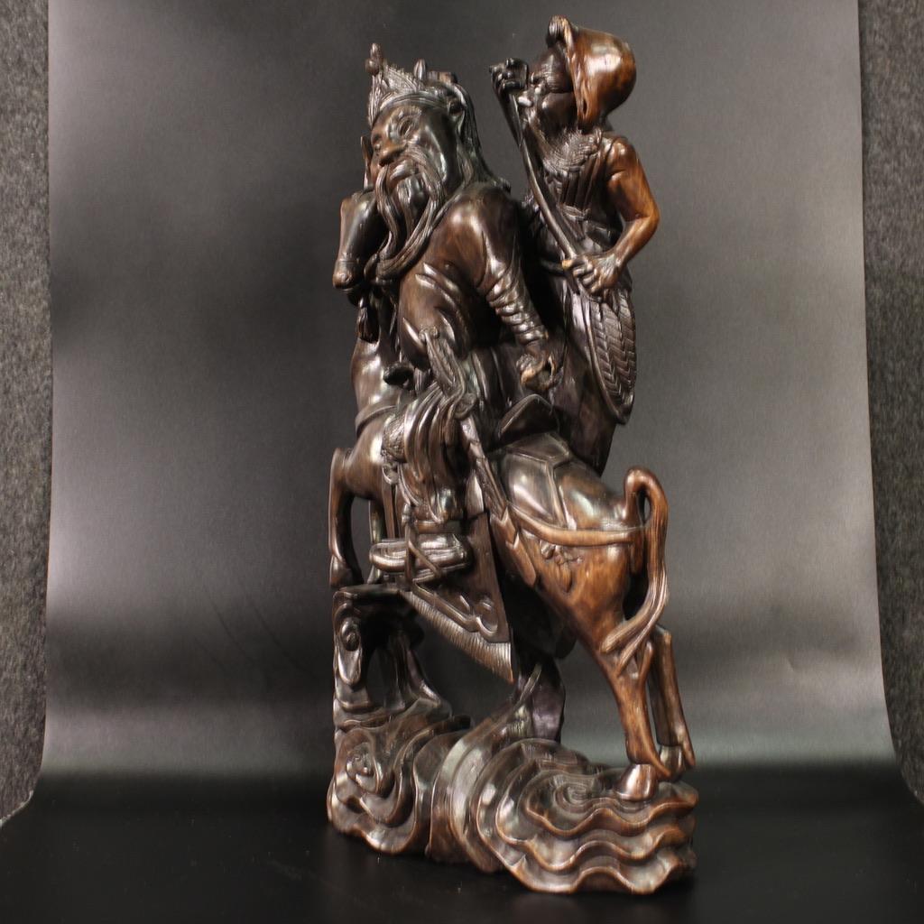 20th Century Wood Oriental Sculpture, 1940 in vendita 4