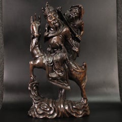 20th Century Wood Oriental Sculpture, 1940