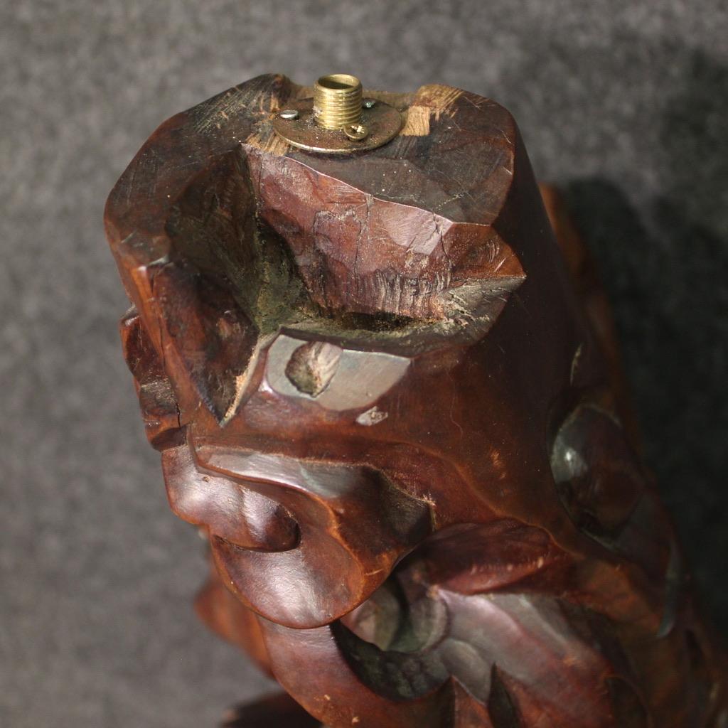 sculpture orientale en bois du 20e siècle, 1960 en vente 6