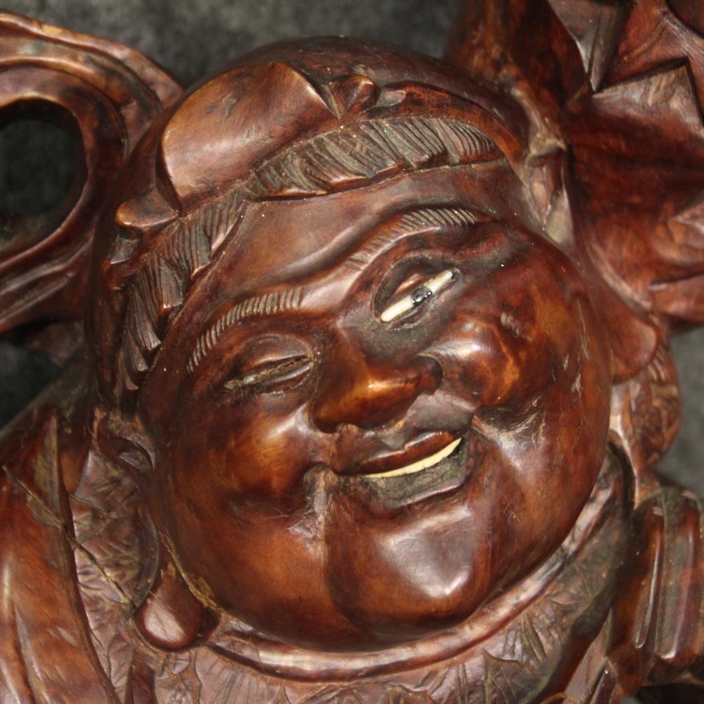 sculpture orientale en bois du 20e siècle, 1960 en vente 5