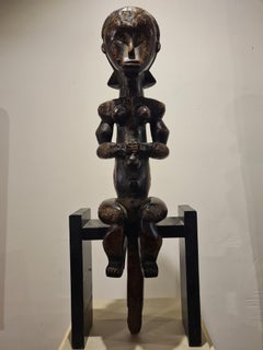 Feine fangförmige weibliche Reliquary-Figur, Gardien De Reliquaire Fang, Eyema Byeri