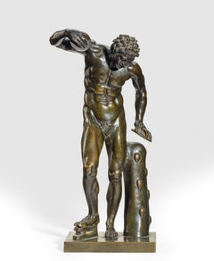 A Grand Tour Bronze model of a Dancing Faun