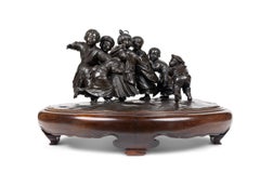 A Large and Exceptional Japanese Meiji Period Tokyo School Bronze Sculpture