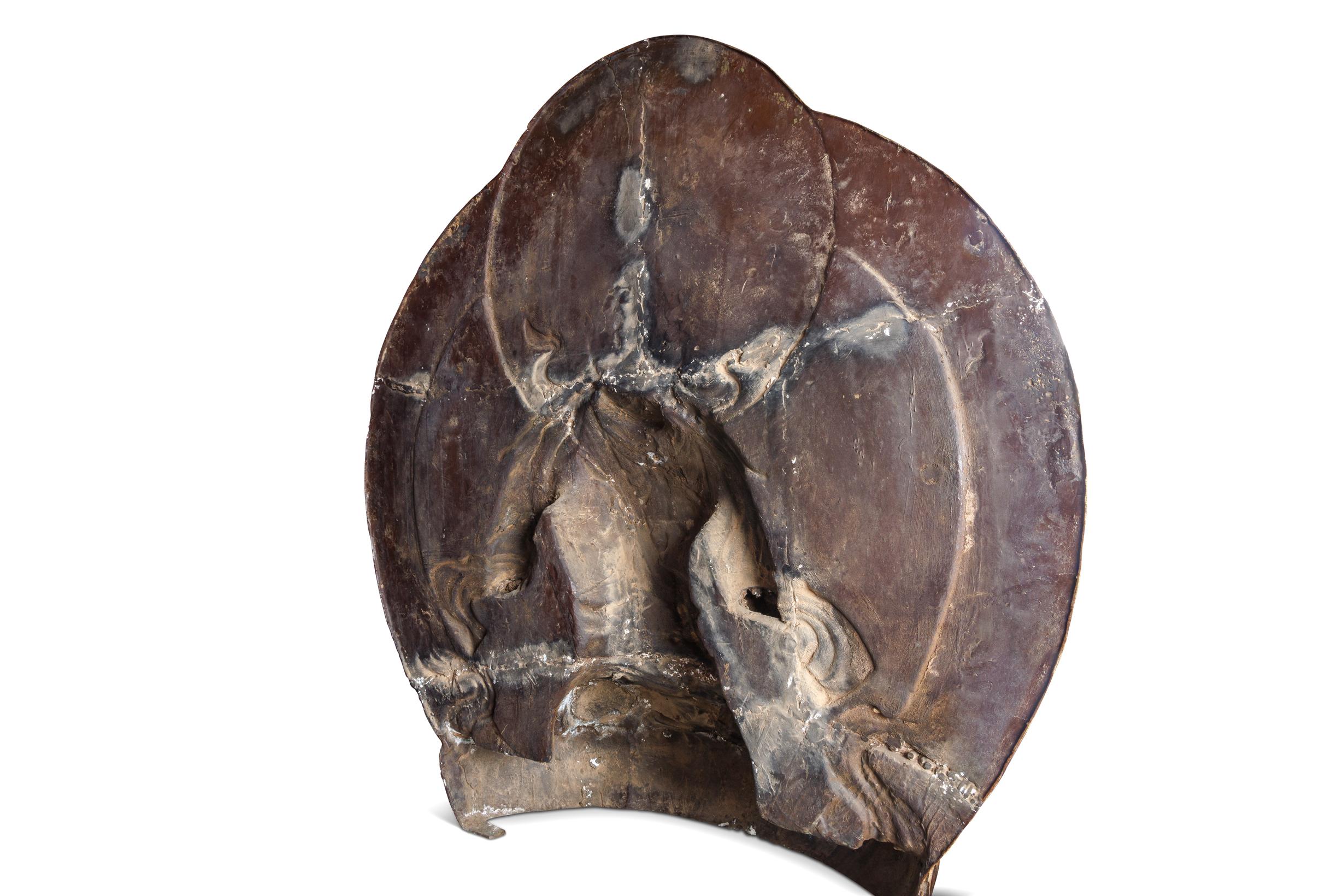 Monumentale Ornamentskulptur aus vergoldeter und lackierter Bronze von Vajravidarana, Vajravidarana im Angebot 6