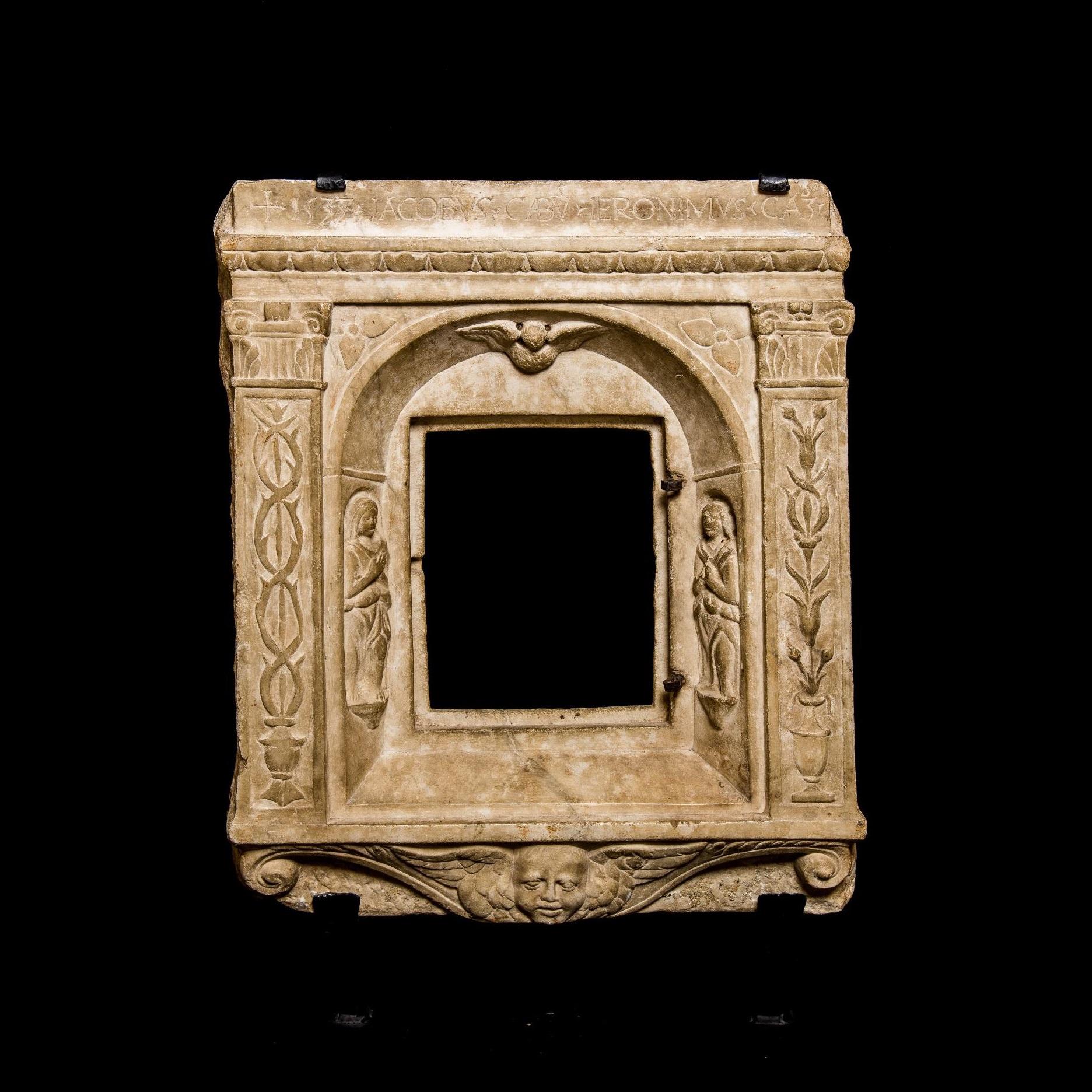 Unknown Figurative Sculpture - A Renaissance Tabernacle Front