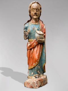 Estatua gótica española de Santa María Magdalena, finales del siglo XV