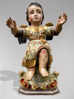 Unknown - A Flemish Statue of Crowned Virgin Mary with Child Jesus ...